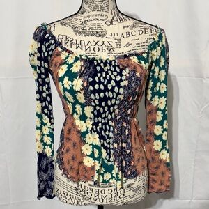 Urban Outfitters Multicolor Floral Blouse